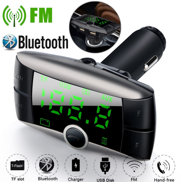 Wireless Bluetooth FM Transmitter Modulator Car Kit MP3 Player Dual USB Car Charger For Dropshipping or Wholesale USPS
