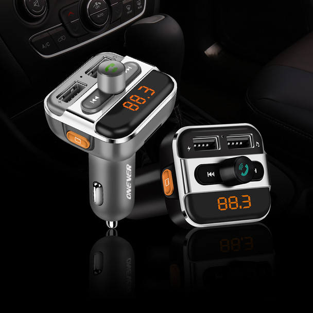 FM Transmitter Bluetooth FM Modulator Handsfree Car MP3 Player Support Folder Switch Car Charger TF Card / U Disk Play