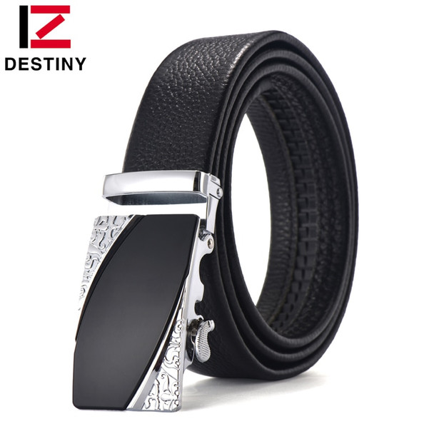 DESTINY the new top genuine leather belt men high quality fashion wedding strap male jeans luxury brand famous designer cowather
