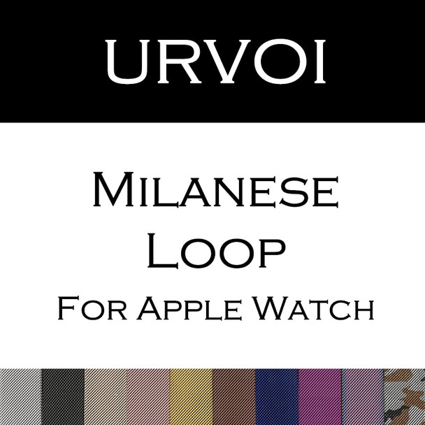  URVOI band for apple watch milanese loop Series 4 3 2 1 strap for iwatch stainless steel Magnetic adjustable buckle with adapter