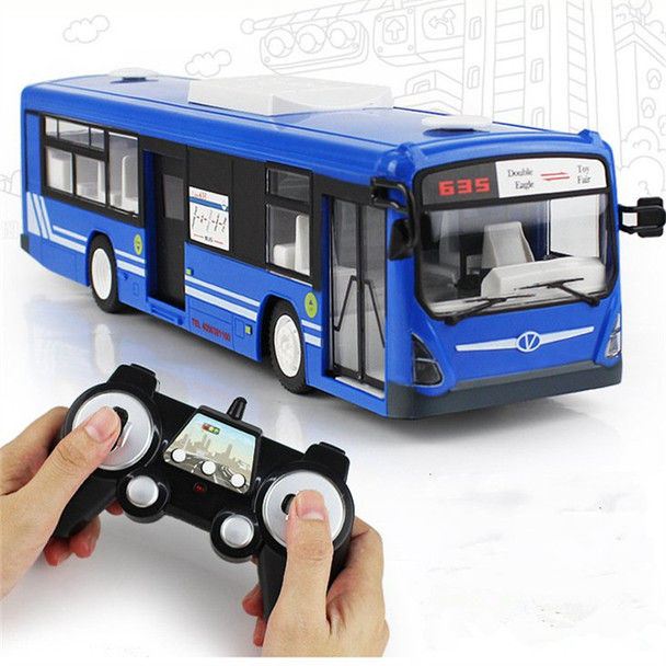 Simulation Remote 2.4G Remote Control Bus Car Charging Electric Open Door RC Model Toys For Children Birthday Holiday Gifts