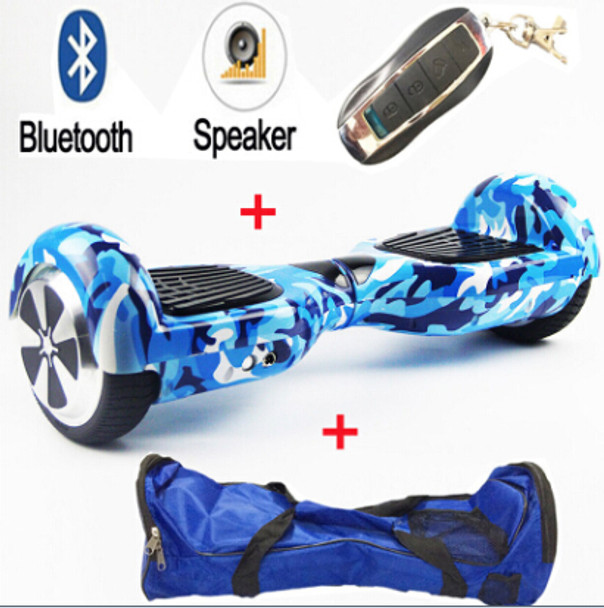 Self Balance Scooter Hoverboard Two Wheel 6.5 Inch Electric Scooter with lights Bluetooth Speaker Carry Bag 