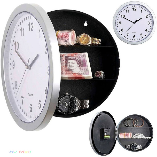 Creative Hidden Secret Storage Wall Clock Home Decroation Office Security Safe Money Stash Jewellery Stuff Container Clock