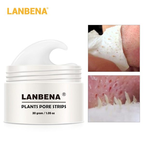 2018 New Style LANBENA Blackhead Remover Nose Mask Pore Strip Black Mask Peeling Acne Treatment Black Deep Cleansing Skin Care