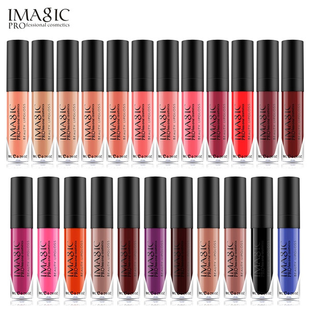  IMAGIC matte lipgloss Waterproof Long Lasting Gloss Beauty makeup lip gloss fashion lip 1pcs