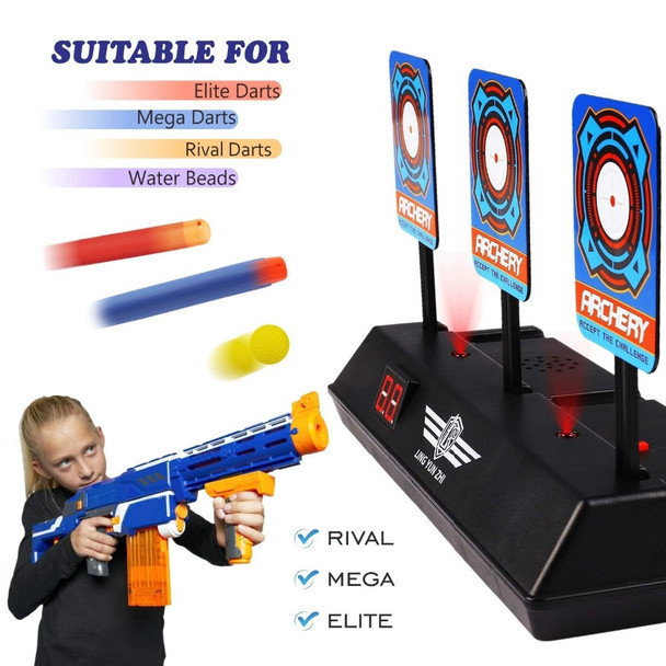 Electric Scoring Auto Reset Shooting Digital Target for Guns Blaster DIY High Precision Scoring Target Christmas Gifts For Kids