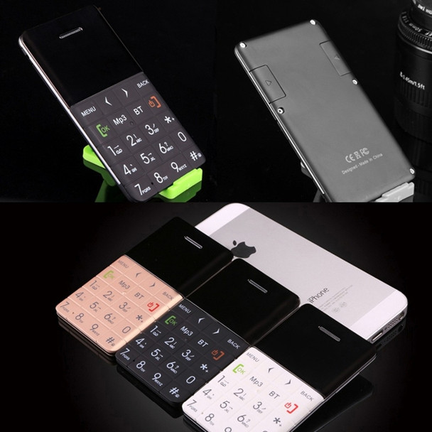 AEKU Qmart Q5 2G GSM Card Mobile Phone 5.5mm Ultra Thin Pocket Mini Slim Card Phone 0.96 inch QWERTY Keyboard Card Cell phone