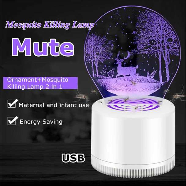 USB Electric Mosquito Killer Lamp LED Mosquito Killer Light Photocatalysis Mute Home Bug Insect Trap Radiationless Killer Light