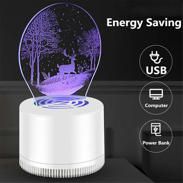 Electric Mosquito Killer Lamp Mosquito Killer USB Photocatalysis Mute Home LED Bug Insect Trap Radiationless Killer Light