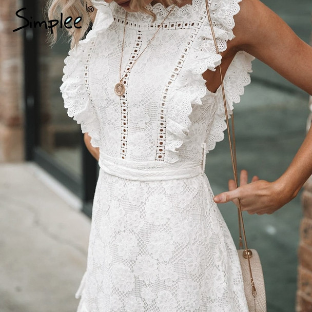 white summer party dress