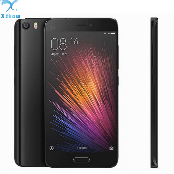 Original Xiaomi Mi5 Snapdragon 820 quad Core Press Fingerprint ID FDD 4G 3GB + 32GB ROM 16.0MP 5.15 " MIUI 8 Mobile Phones