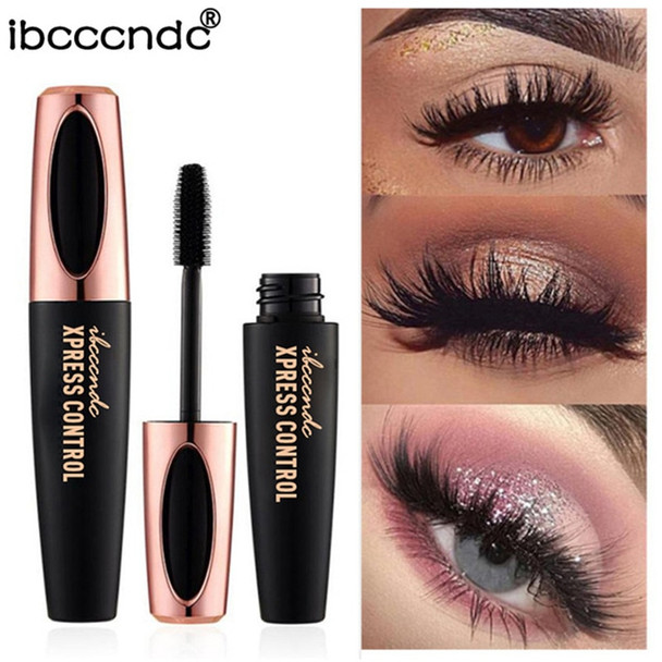 4D Silk Fiber Lash Mascara Waterproof Eyelash Extension Black Thick Lengthening Eye Lashes