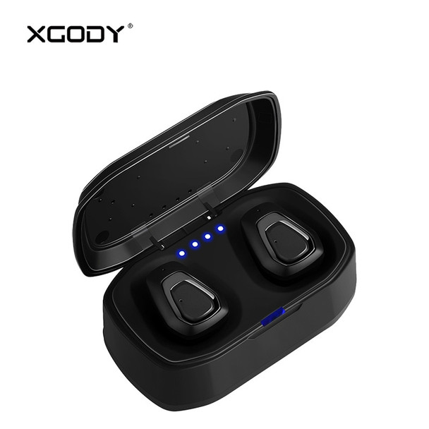 Origional XGODY A7 True Wireless TWS Earphones Bluetooth V4.2 Earbud with Mic Handsfree In-Ear Headset for iPhone Android Earpod