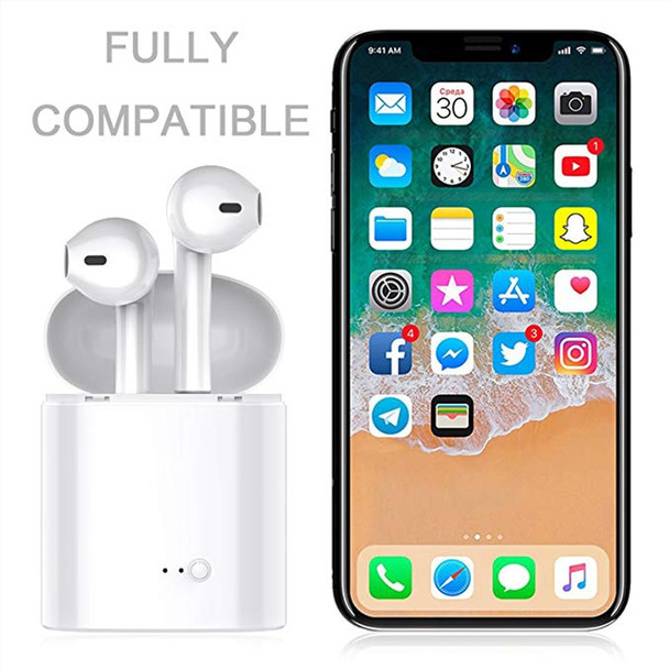 i7s TWS Wireless Bluetooth Earphone Stereo Earbud Headset With Charging Box Mic For For phone iPhone Xiaomi Samsung Air pods