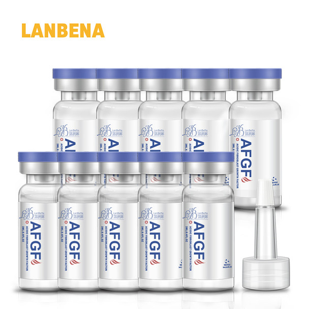 LANBENA Lyophilized Powder + Plasmin Solution Anti Acne Scar Remover Serum Repairing Treatment Skin Care Whitening Cream 5 Pairs