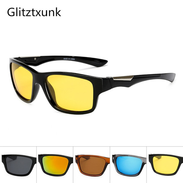  Glitztxunk Polarized Sunglasses Men's 2019 Driving Shades Male Sun Glasses For Men Retro Cheap Luxury Women Brand Designer Gafas