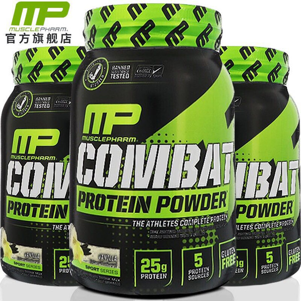 United States MP 100% Whey Protein Powder 2 pounds 907 grams MusclePharm COMBAT whey 