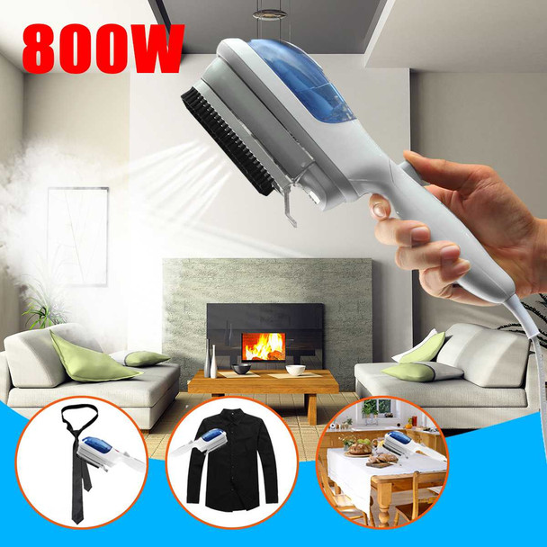 Portable Handheld Garment Fabric Laundry Cloth Wrinkle Brush Steamer Electric Steam Iron Steamer Eliminate Wrinkles 800W 110V