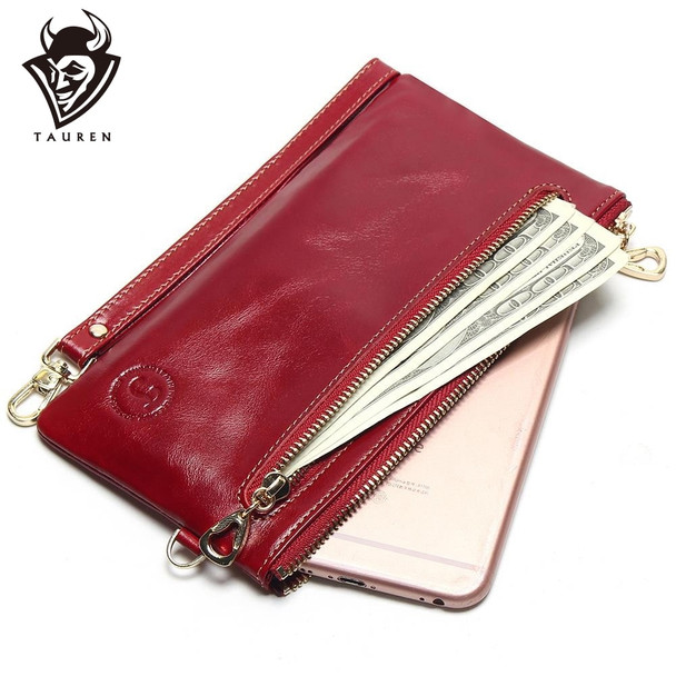 2019 New Women's Slim Wallets Mini Small Handbag Leather Simple Leather Hand Grasping Coin Purse Mobile Phone Packet