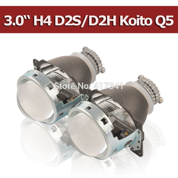  Projector Lens 3 Inches Q5 Koito D2H D2S Bi-xenon HID Bi-xenon Projector Lens LHD/RHD Quick Install for H4 Car headlight