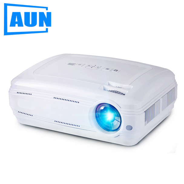 AUN AKEY2 LED Projector, 3500 Lumens Android 6.0 Beamer. Built-in WIFI, Bluetooth, Support 4K Video, Full HD 1080P LED TV