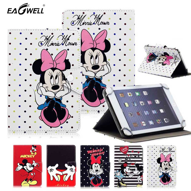 Cartoon Universal Case Cover for 9.7 10 10.1 inch Tablet PC PU Leather Flip Case Stand Cover for iPad 9.7'' Samsung Lenovo 10.1