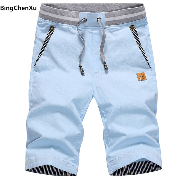 New Cotton Shorts Men Casual Beach Shorts Homme Quality joggers Elastic Waist Fashion Brand Boardshorts Plus Size 4938