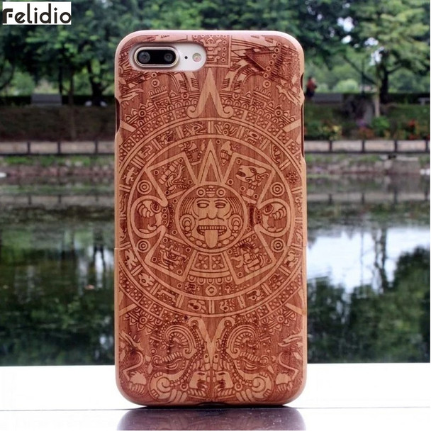 Natural Wood Case Cover for iPhone 6 6s 7 Plus Covers for iPhone 8 iPhone 8 Plus Cases Hardcase for iPhone SE 5s 5 Carving