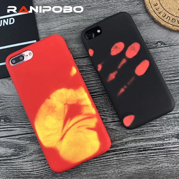 Newest Fashional Thermal Sensor Case for iphone X 7 7 Plus 6 6s Plus Thermal Heat Induction Phone Case fundas protective cover