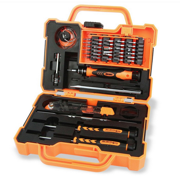 JAKEMY 45 in 1 Disassembling Repair Tool Multi Bits Precision Screwdriver Set with Tweezers Suitable for PC / Phone / Laptop