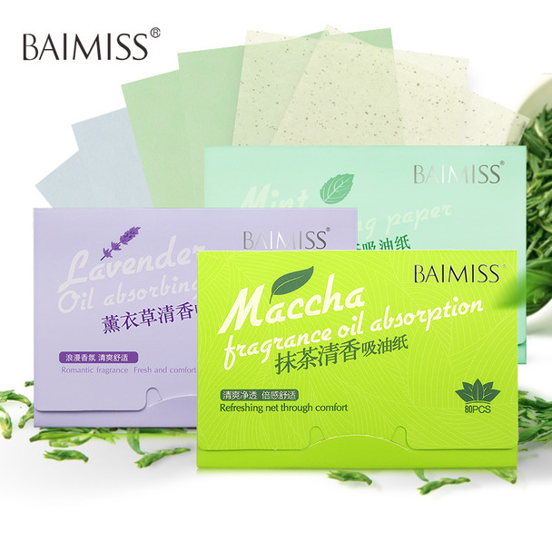 BAIMISS Facial Absorbent Paper Oil Absorbing Sheets Deep Cleanser Black Head Remover Acne Treatment Beauty Products 1PCS