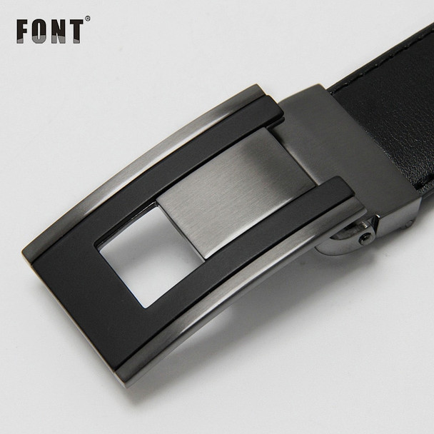 Luxury Leather Belt Men Plate Reversible Buckle men casual high quality Belts Dropship Suppliers Black Brown