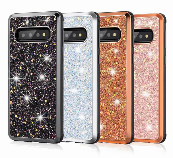 Hybrid Glitter Armor Case for Samsung Galaxy S8 S9 S10 Plus S10E j4 j6 j8 2018 A6 Plus A7 2018 Note 8 9 Shockproof Bling Cover