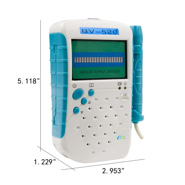  Ultrasound vascular doppler BV-520 use 8Mhz probe detect blood flow velocity doppler ultrasound machine CE approved LED display