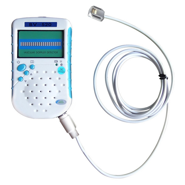 9Mhz Flat Probe Ultrasound Veterianry Vascular Doppler Detect Animals Blood Flow Speed Doppler Vascular Detector BV-520+