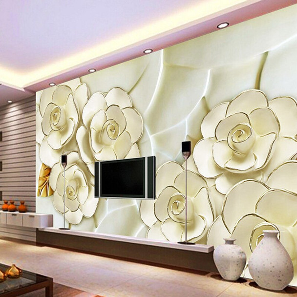 Custom 3D Wallpaper, the atmosphere of the flower murals for the living room bedroom TV background wall vinyl papel de parede