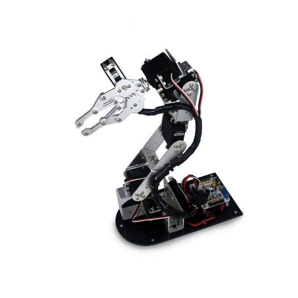 Industrial Robot 625 Mechanical Arm 100% Alloy Manipulator 6 Degree Robot arm Rack with 6Pcs LD-1501MG Servos + 1 Alloy Gripper