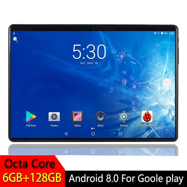 Android 8.0 Tablet PC 10.1 inch For Google Play 2.5D Tempered Glass Screen Octa Core SIM 3G 4G LTE WIFI GPS RAM 6GB 128GB Tablet