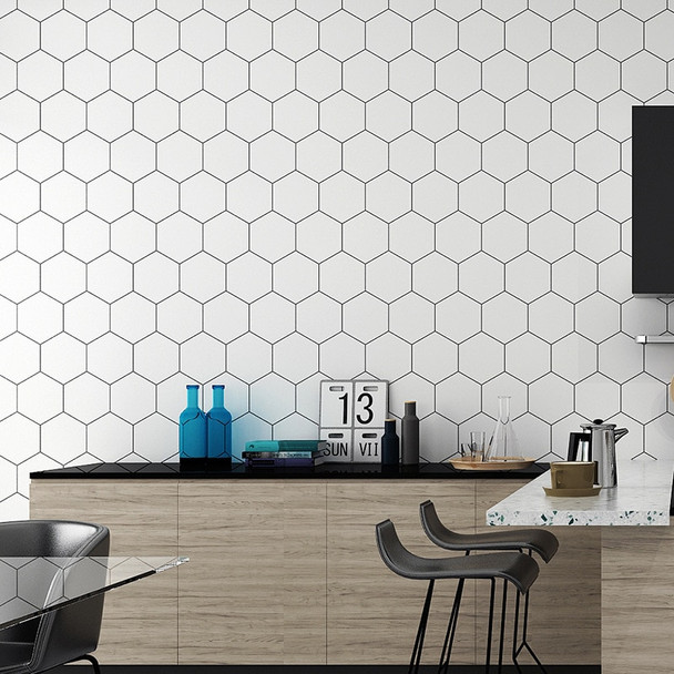 Plastic Vinyl Peel and Stick Wall Papers Home Decor Bathroom Kitchen PVC Mosaic Self Adhesive Wallpaper Waterproof Tile Stickers