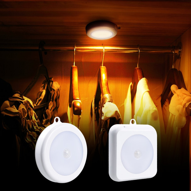 PIR Motion Sensor 6 LED Cabinet Lights Closet Wireless Wall Lamp Magnetic Corridor Stair Light Kitchen Bedroom Night Smart Lamp