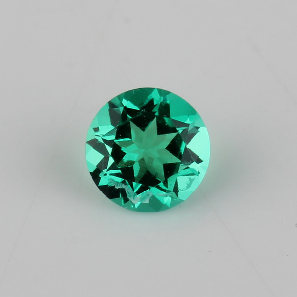 High Quality Round Brilliant cut 5mm Round Lab Emerald Hydrothermal Emerald stone For Jewelry making