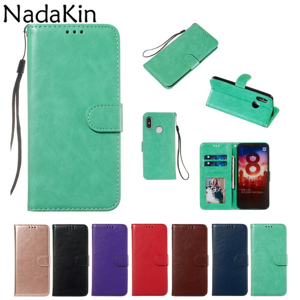 Luxury PU Leather Flip Book Case Shell Cover for Xiaomi Mi 9T 9 SE 8 Lite A1 A2 Lite Redmi 7 6 K20 Note 7 6 Pro 4 4X