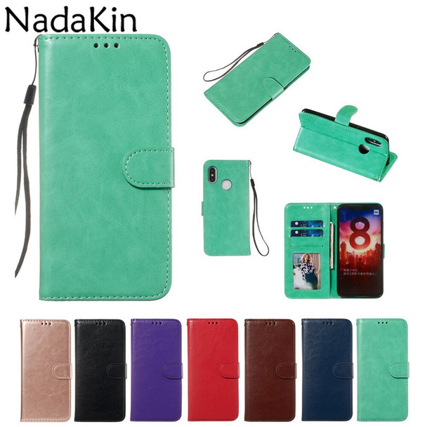 Luxury PU Leather Flip Book Case Shell Cover for Xiaomi Mi 9T 9 SE 8 Lite A1 A2 Lite Redmi 7 6 K20 Note 7 6 Pro 4 4X 1