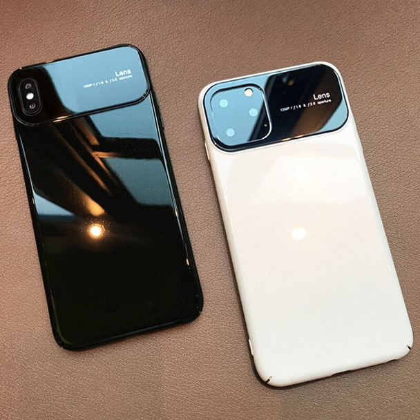 Hard PC Phone Case For iPhone 11 Pro Xs Max Xr X 8 7 6s 6 Plus Coque Mirror Lens Protection Cover Black White