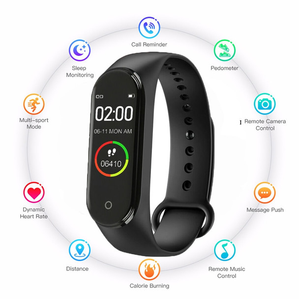 New Label Fashion Sports Smart M4 New Watch Men And Women Heart Rate Blood Pressure Monitor Multifunctional Health Bracelet