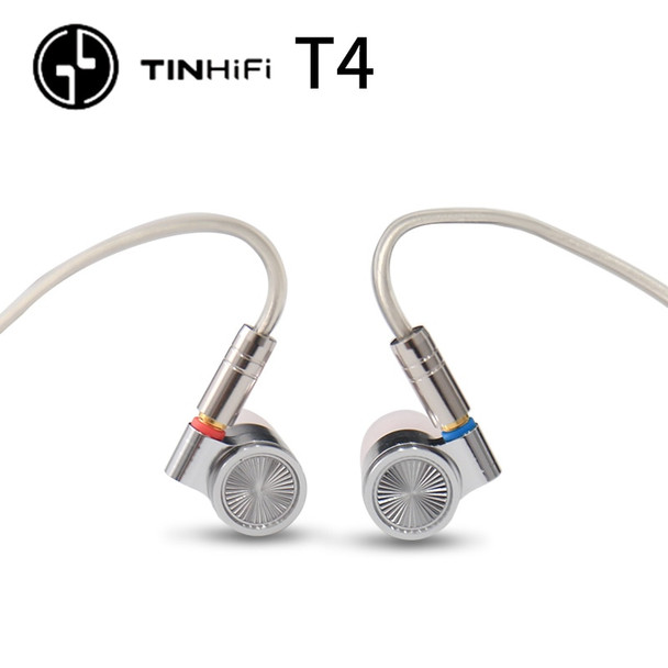 TINHIFI T4 Earphone Dynamic With Detachable Cable Tin audio T4 HIFI In-Ear Earphone