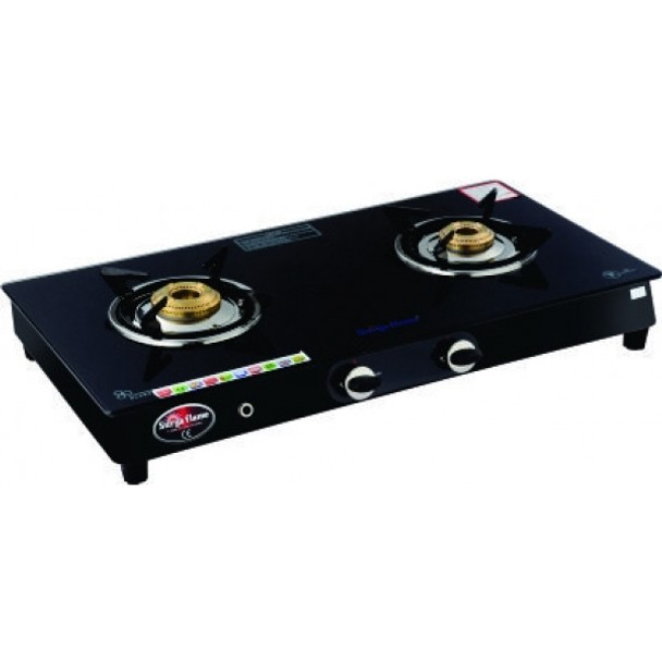 SURYA FLAME 2B EXCEL BLK MS AUTO GAS STOVE