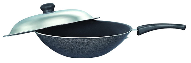 Prestige Omega Select Plus Residue Free Non-Stick Chinese Wok with Lid 30cm