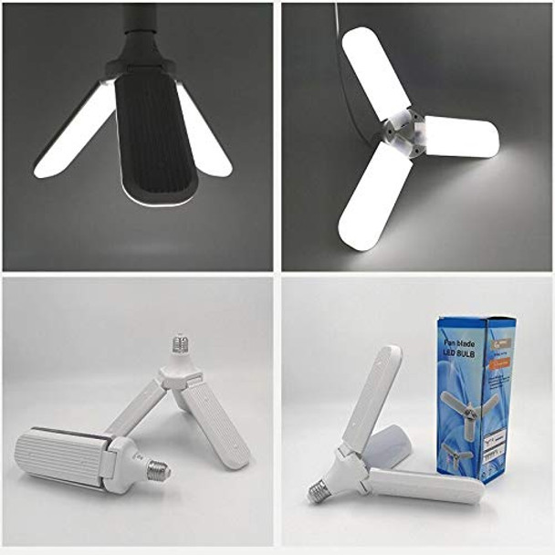Foldable Fan Shape Blade LED Bulb