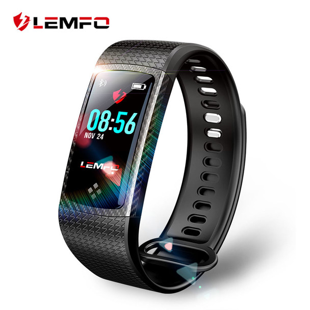 LEMFO Wristbands Smart Band Color LCD Screen Fitness Bracelet IP67 Waterproof Smart Band Heart Rate for IOS Android Phone